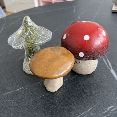 3 Deko Pilze