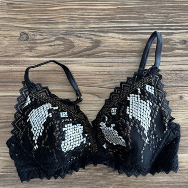 Reggiseno in pizzo nero