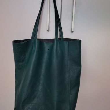 Sac en cuir vert
