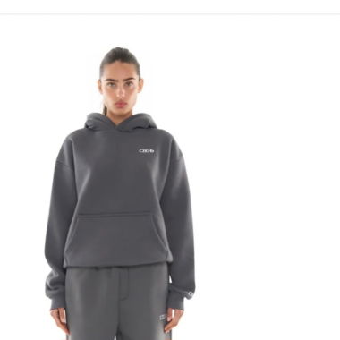 Dunkelgrauer Hoodie Cusblo