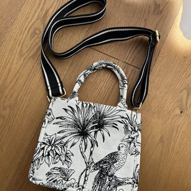 Sac bandoulière beige avec bandoulière