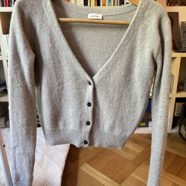 Cardigan grigio American Vintage - Taglia S - Angora