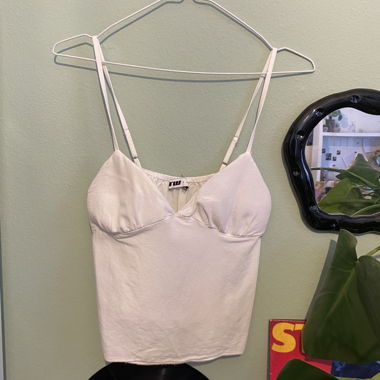 White Spaghetti Top