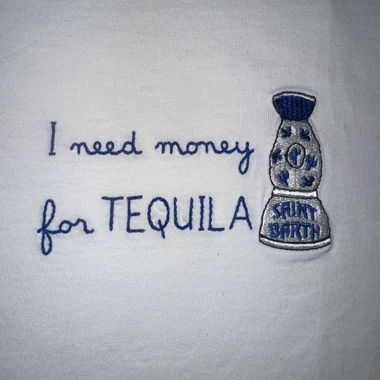 T-shirt bianco MC2 Saint Barth tequila taglia L