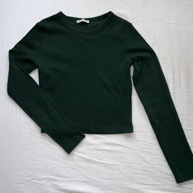 Cropped Langarmshirt
