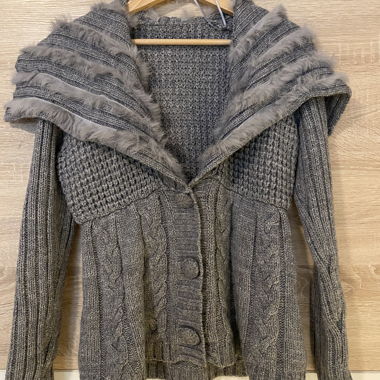Giacca cardigan in lana e mohair – nuova