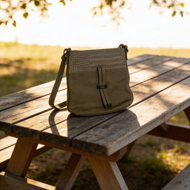 Umhängetasche in Taupe