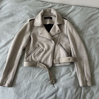 blouson en daim Zara