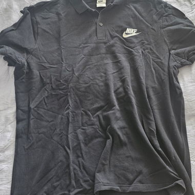 Nike black polo shirt