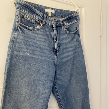 Jean droit taille haute - H&M