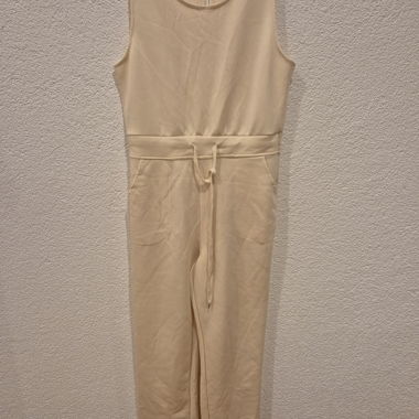 Combinaison crème à jambe ample