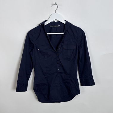Zara Basic Navy-Hemd