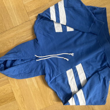 Blue Hooded Sweatshirt