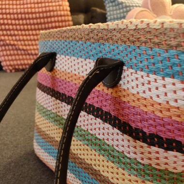 Bunte Streifen-Tasche 