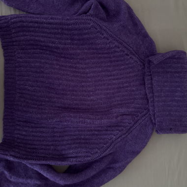 Haut en maille lilas