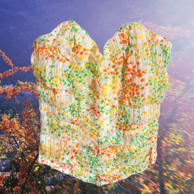 Top corsetto vintage colorato con scollo a cuore