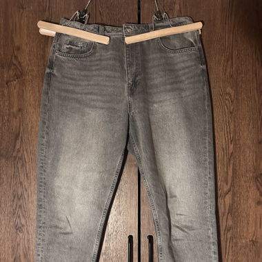 Mom-Jeans grau