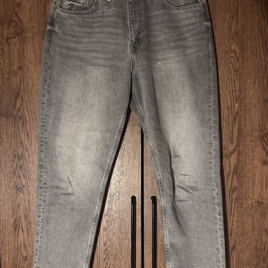 Jeans Mom grigio