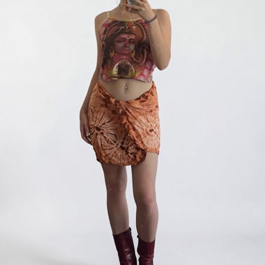 Brown Batik Shorts