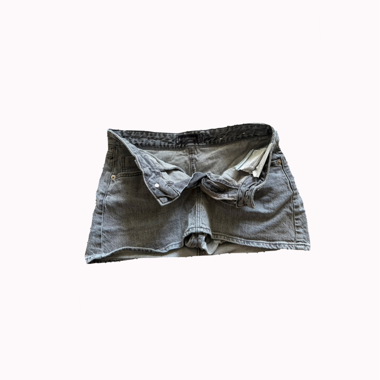 Gonna in denim grigio