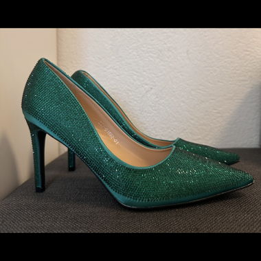 Grüne Glitzer Heels