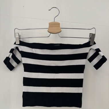 Crop top gestreift