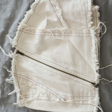 Top crop in denim