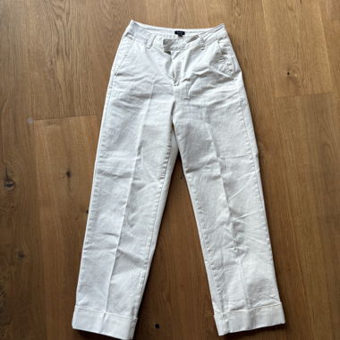 Pantaloni chino bianchi da donna