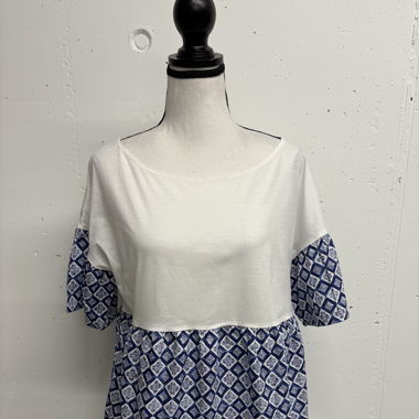 MaxMara Bluse Gr. M weiss blau