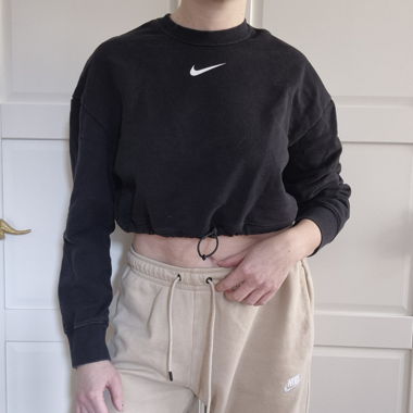 Nike Cropped Sweatshirt Black