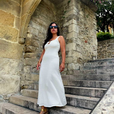 Robe beige Zara