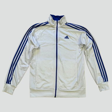 Adidas white track jacket streetwear
