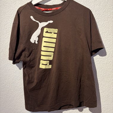 T-shirt Puma Y2K marrone anni 2000