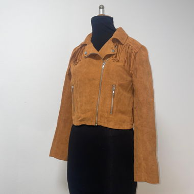 Vegan Suede Fringe Jacket / Cowboy Jacket