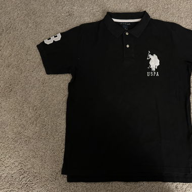US Polo Assn. Poloshirt Gr. L schwarz
