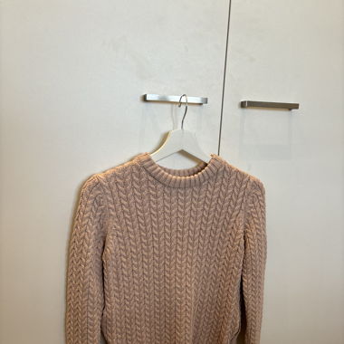 Pink Cable Knit Sweater by ZARA – Size XS