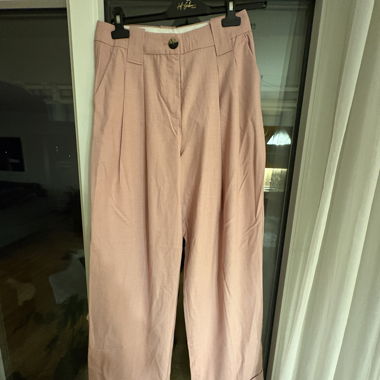 GANNI wide pink trousers