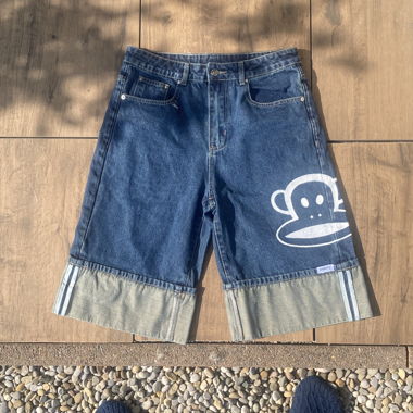 Baggy Jorts with Painting 