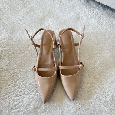 Pumps slingback beige