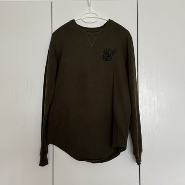 Siksilk Pullover in Khakigrün