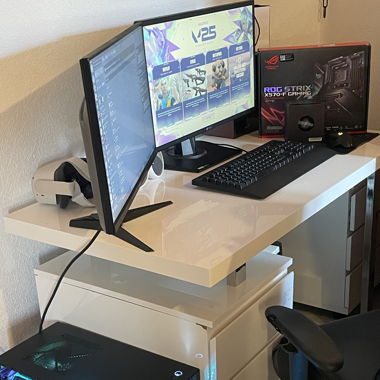 PC Gaming système watercooling, écrans et clavier 