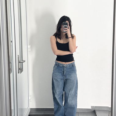 Bershka Baggy blue jeans