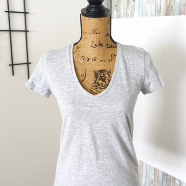 T-shirt da donna mélange grigio