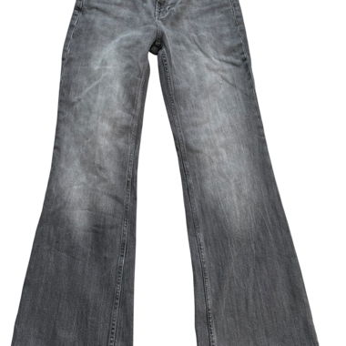 Graue Bershka Bootcut-Jeans