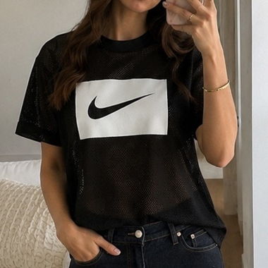 Nike Mesh T-Shirt Schwarz