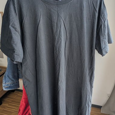 Abito lungo tipo T-shirt nero Anyday