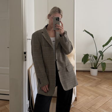 Vintage-Kariertes Sakko