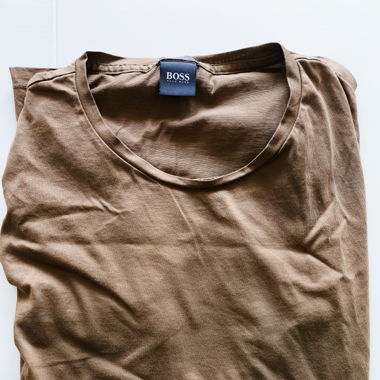 Boss Shirt 100 % Mercerisiert beige / braun