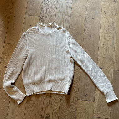 Ecru Turtleneck Sweater
