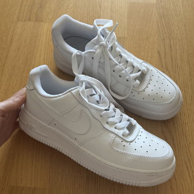 White Nike Air Force Sneakers